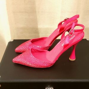 💕 NWOB- Jeffrey Campbell Pink Slingback Heels- 6.5